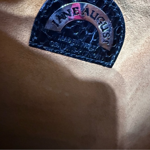 Jane August PYTHON handbag in black - Picture 5 of 6